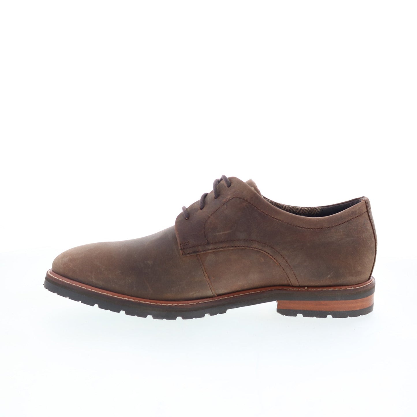 Rockport Cedric RMCEDRIC Mens Brown Wide Oxfords & Lace Ups Plain Toe Shoes