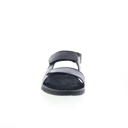 Rockport Jhett RMJHETT Mens Black Wide Leather Starp Sport Sandals Shoes