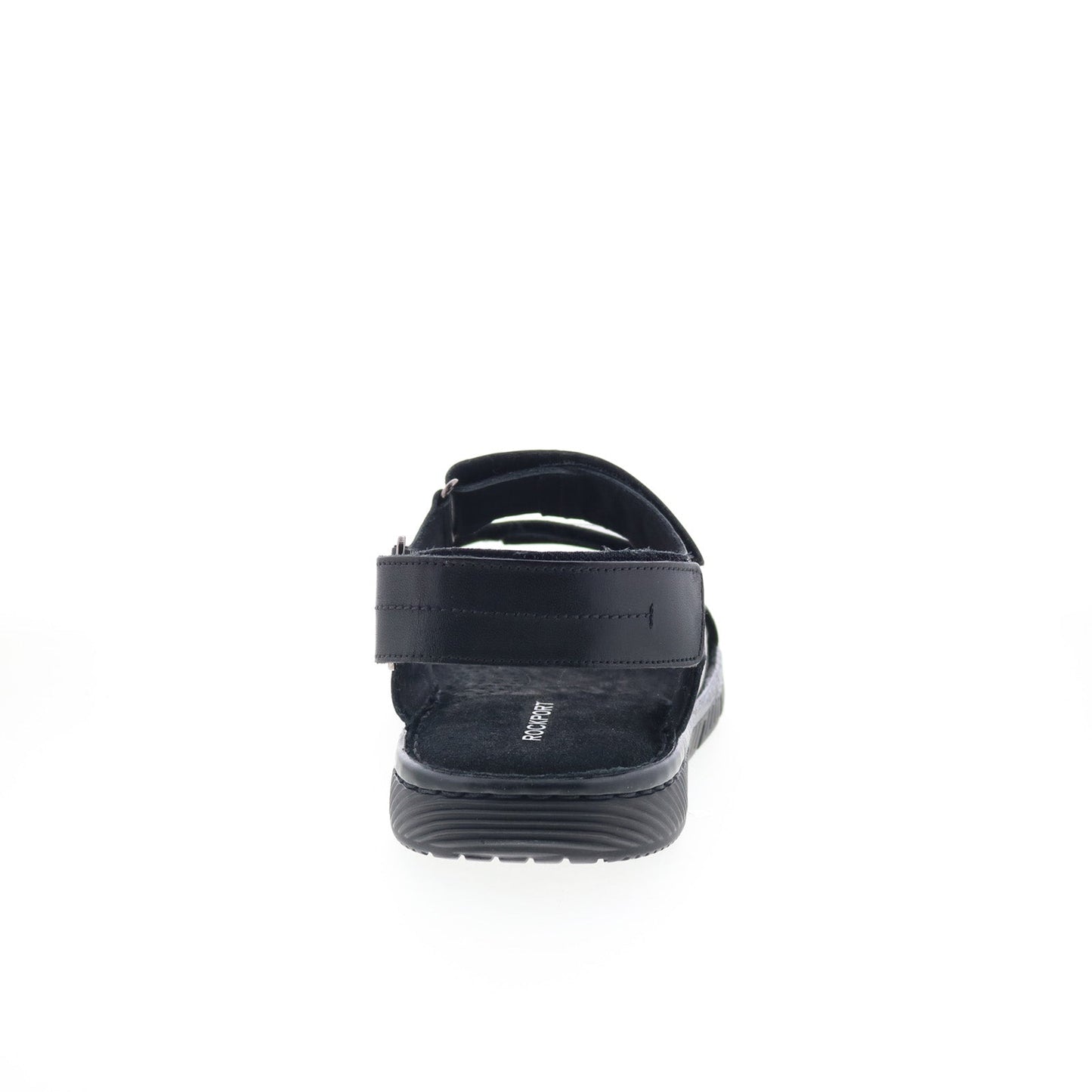 Rockport Jhett RMJHETT Mens Black Leather Strap Sport Sandals Shoes