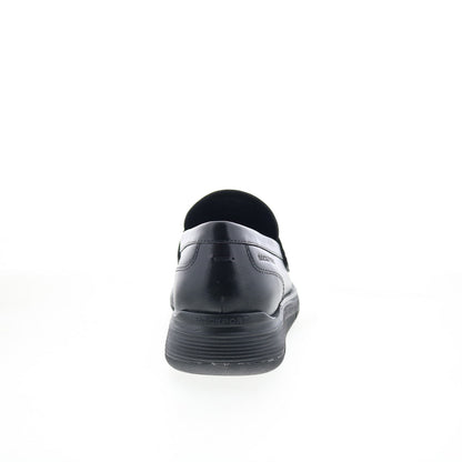 Rockport Liam RMLIAM Mens Black Wide Leather Loafers & Slip Ons Penny Shoes