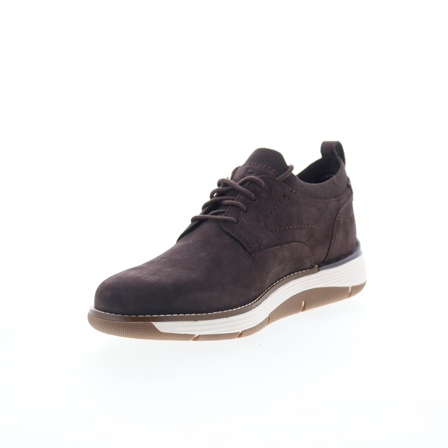 Rockport Lukah 2 Mens Brown Wide Leather Lace Up Lifestyle Sneakers Shoes