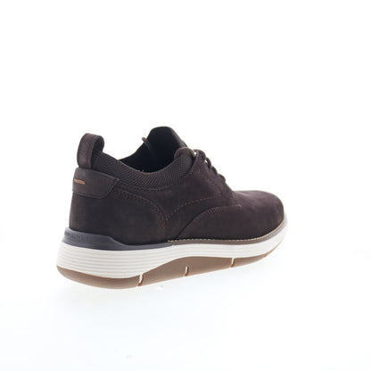 Rockport Lukah 2 Mens Brown Wide Leather Lace Up Lifestyle Sneakers Shoes