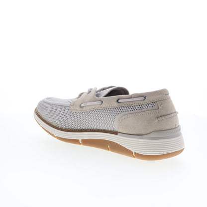 Rockport Lyall RMLYALL Mens Gray Wide Loafers & Slip Ons Boat Shoes
