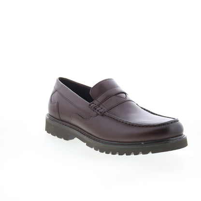 Rockport Maverick Penny Mens Brown Leather Loafers & Slip Ons Penny Shoes