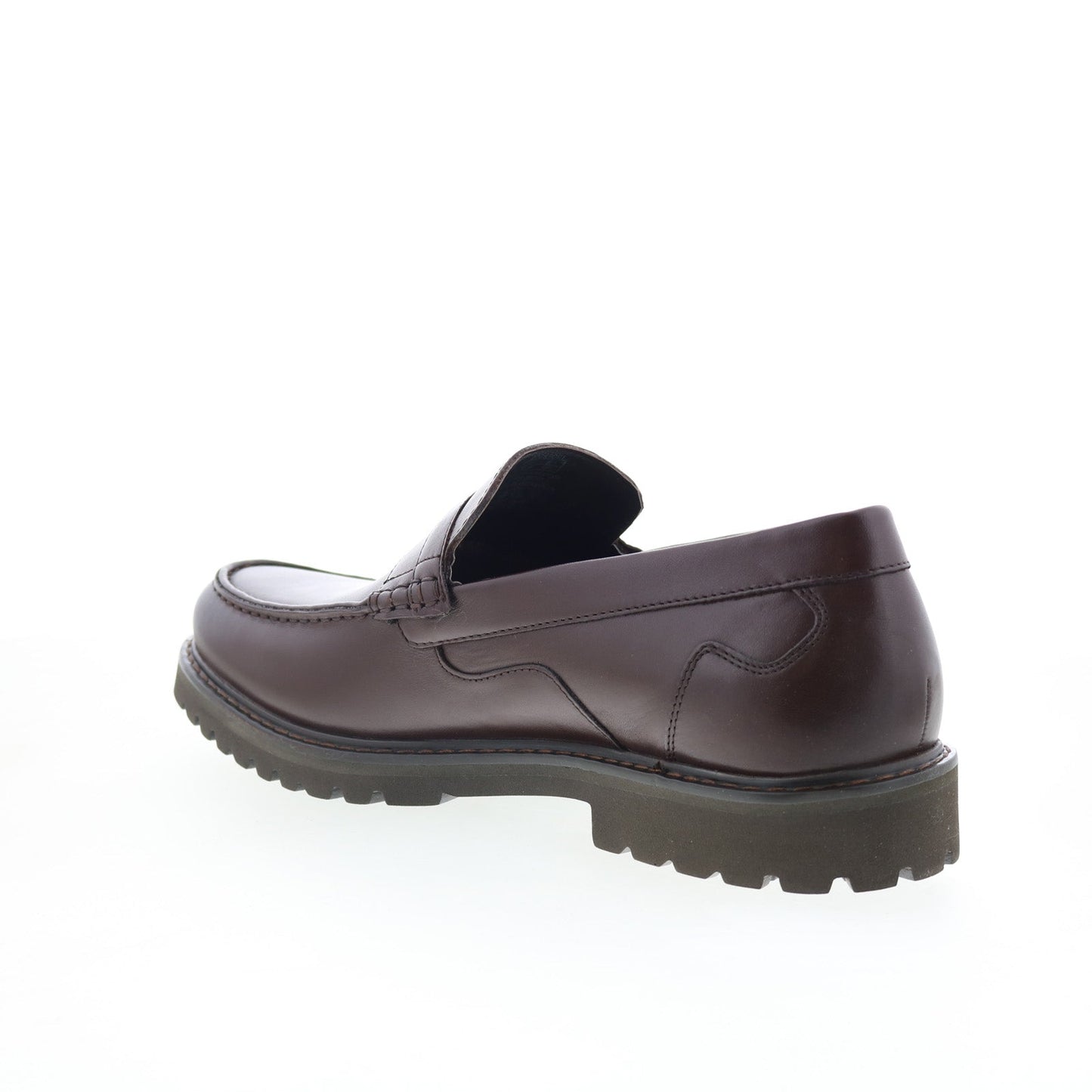 Rockport Maverick Penny Mens Brown Leather Loafers & Slip Ons Penny Shoes