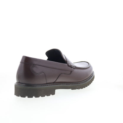 Rockport Maverick Penny Mens Brown Leather Loafers & Slip Ons Penny Shoes