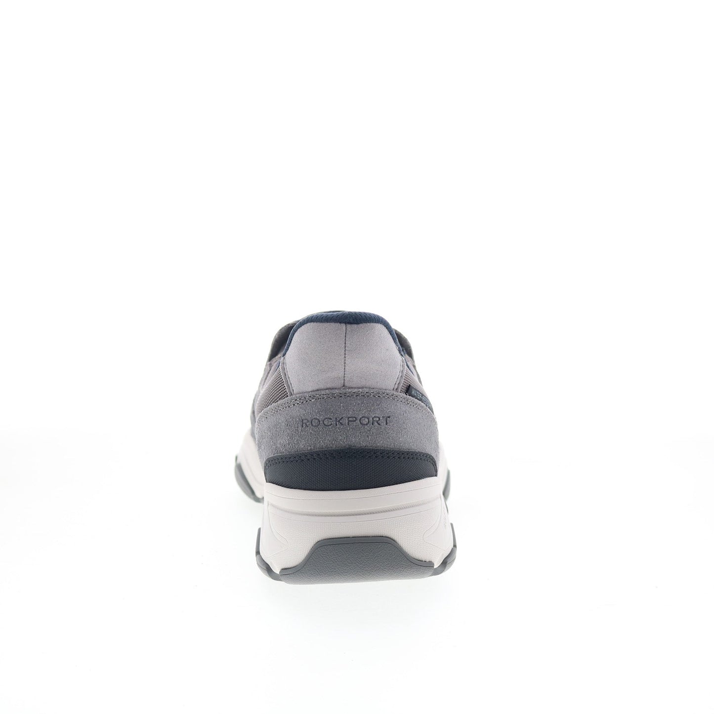 Rockport Reece Mens Gray Leather Slip On Lifestyle Sneakers Shoes