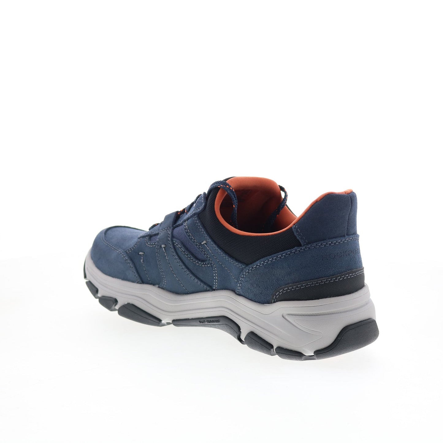 Rockport Rhett RMRHETT Mens Blue Wide Suede Lifestyle Sneakers Shoes