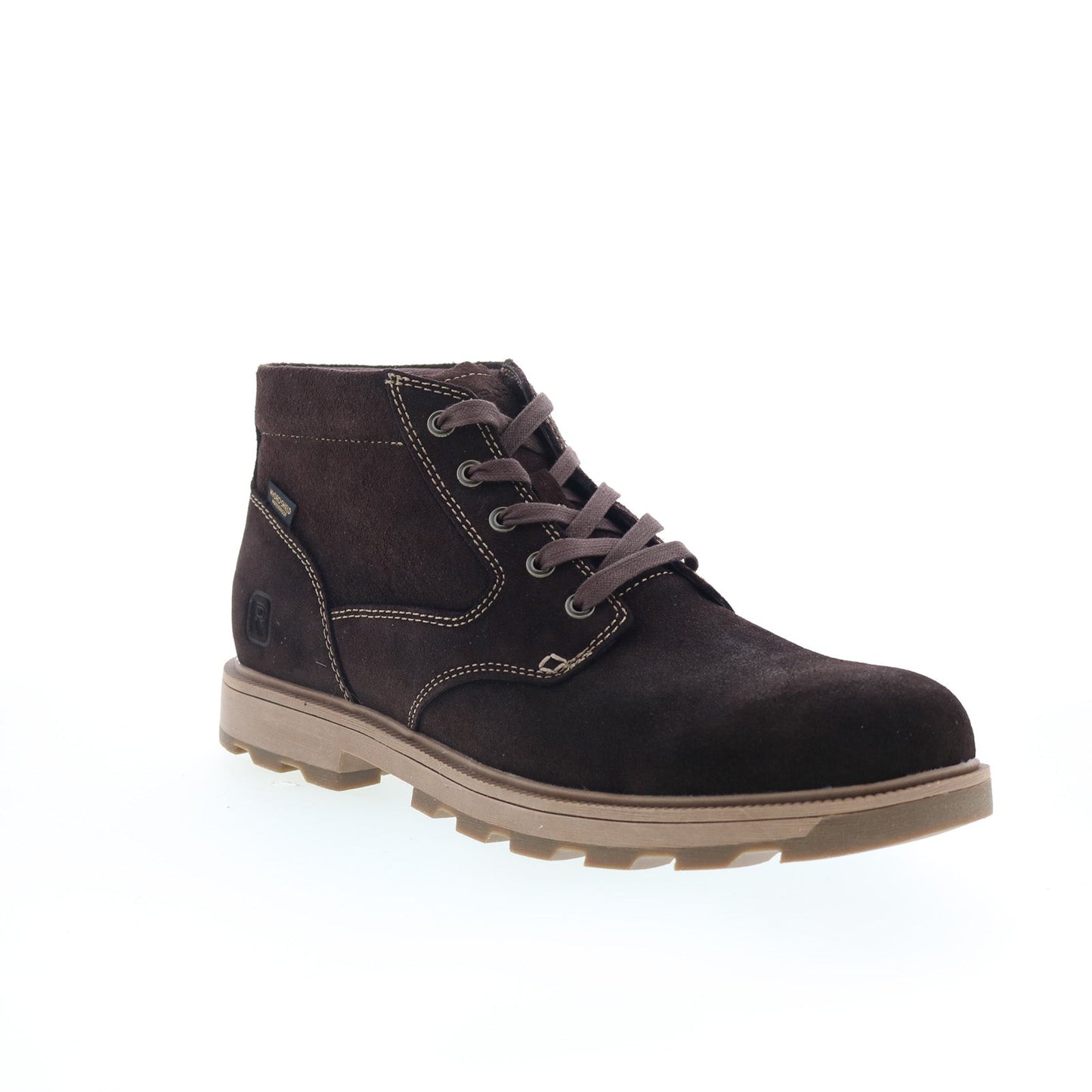 Rockport Seamus RMSEAMUS Mens Brown Leather Lace Up Chukkas Boots