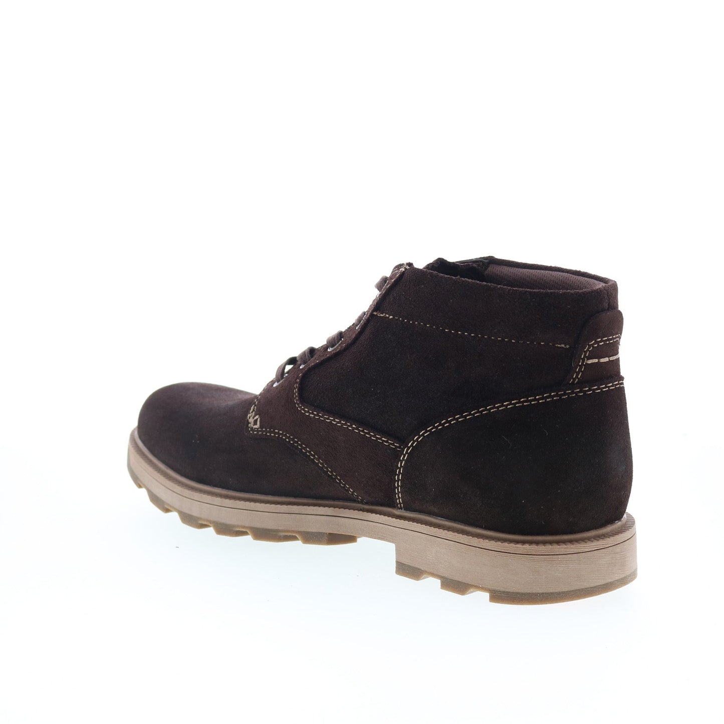 Rockport Seamus RMSEAMUS Mens Brown Leather Lace Up Chukkas Boots
