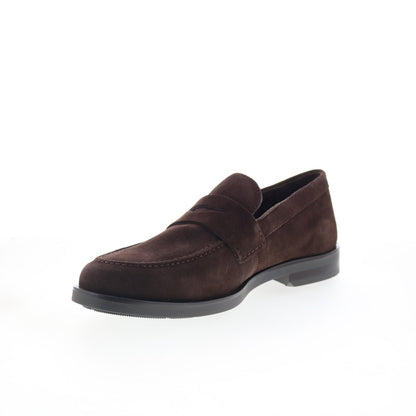 Rockport Sutton RMSUTTON Mens Brown Wide Loafers & Slip Ons Penny Shoes