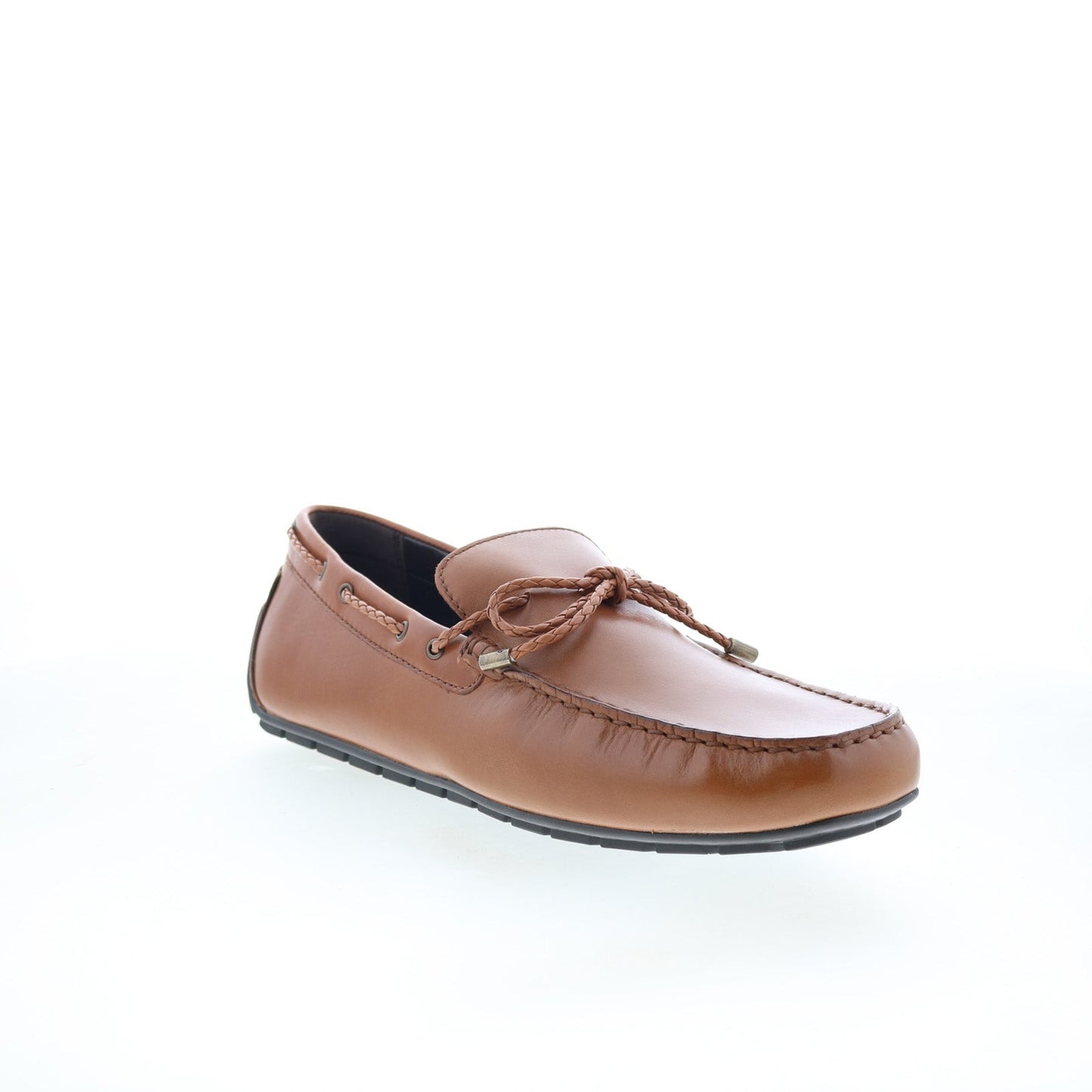 Rockport Taya RMTAYA Mens Brown Leather Loafers & Slip Ons Moccasin Shoes