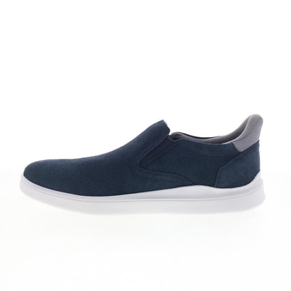 Rockport Tristens RMTRISTENS Mens Blue Wide Suede Lifestyle Sneakers Shoes
