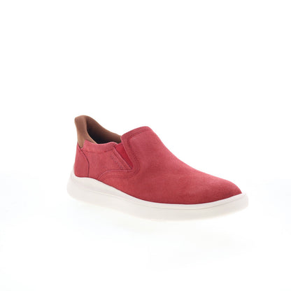 Rockport Tristens RMTRISTENS Mens Red Wide Suede Lifestyle Sneakers Shoes