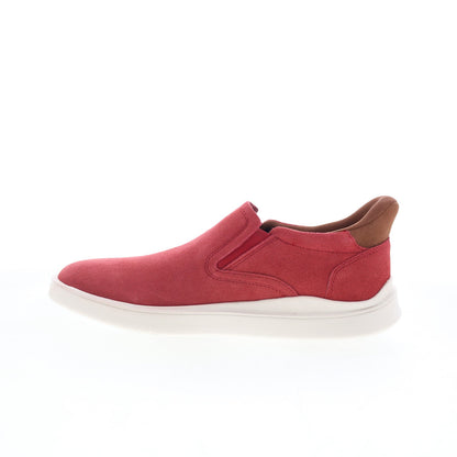 Rockport Tristens RMTRISTENS Mens Red Wide Suede Lifestyle Sneakers Shoes
