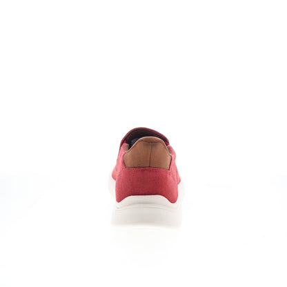 Rockport Tristens RMTRISTENS Mens Red Wide Suede Lifestyle Sneakers Shoes