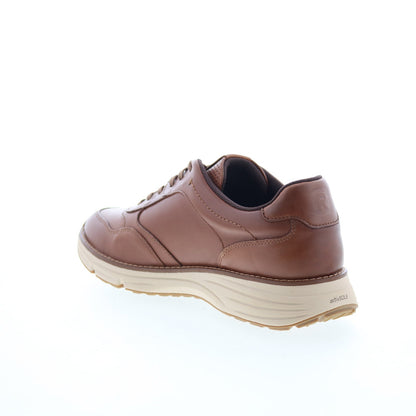 Rockport Weston Mens Brown Wide Leather Lace Up Lifestyle Sneakers Shoes