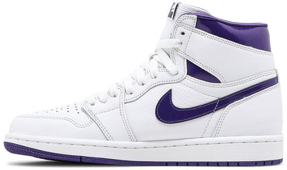 Nike Womens Air Jordan 1 High OG Sneakers - 'Court Purple'