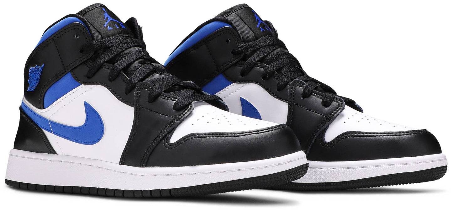 Nike Grade School Womens Air Jordan 1 Mid Sneakers - 'Racer Blue'