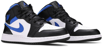 Nike Grade School Womens Air Jordan 1 Mid Sneakers - 'Racer Blue'