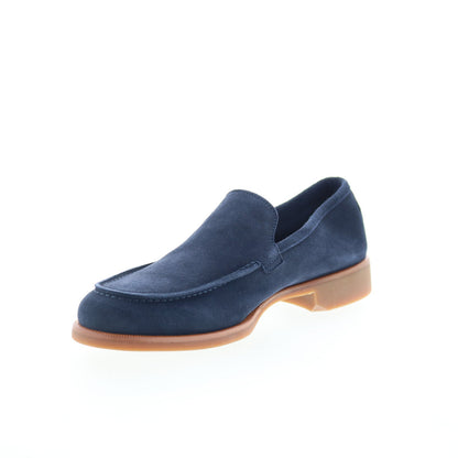Di Bianco SC602 Mens Blue Suede Slip On Loafers & Slip Ons Casual Shoes