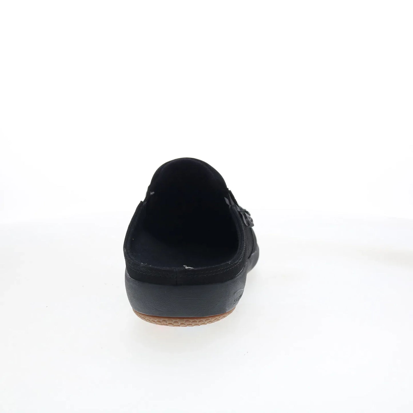 Spenco Siesta Slide Nubuck SP2011BLK Mens Black Clogs Slippers Shoes