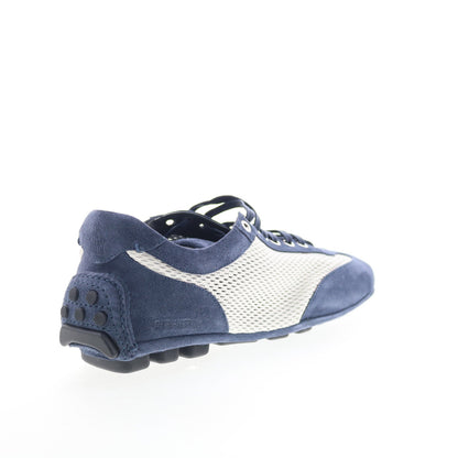 Di Bianco Silverstone Coco Mens White Suede Lifestyle Sneakers Shoes
