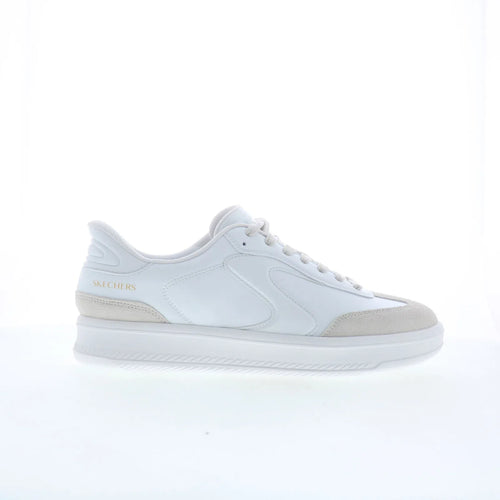 Skechers Slip-ins: Hotshot HI Mens White Leather Lifestyle Sneakers Shoes