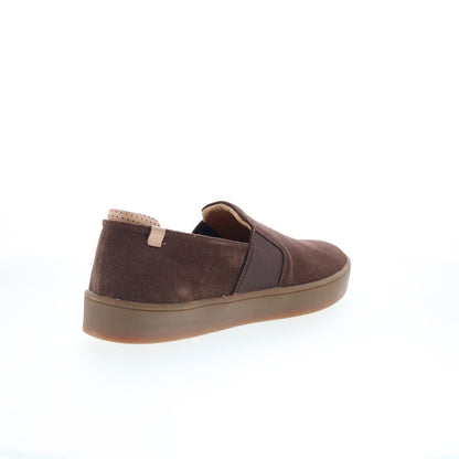 Spenco Backside Slip-On SP2004FFR Mens Brown Suede Lifestyle Sneakers Shoes
