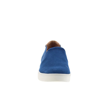 Spenco Backside Slip-On SP2004NVY Mens Blue Suede Lifestyle Sneakers Shoes