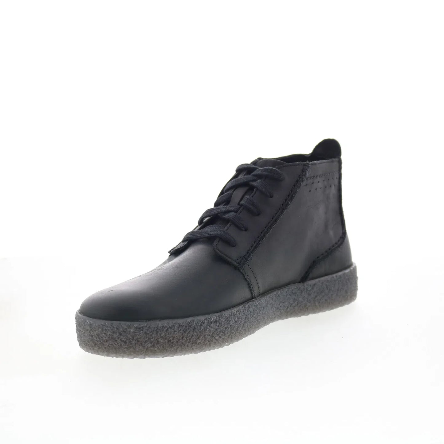 Clarks Streethill Mid 26178258 Mens Black Leather Lace Up Chukkas Boots
