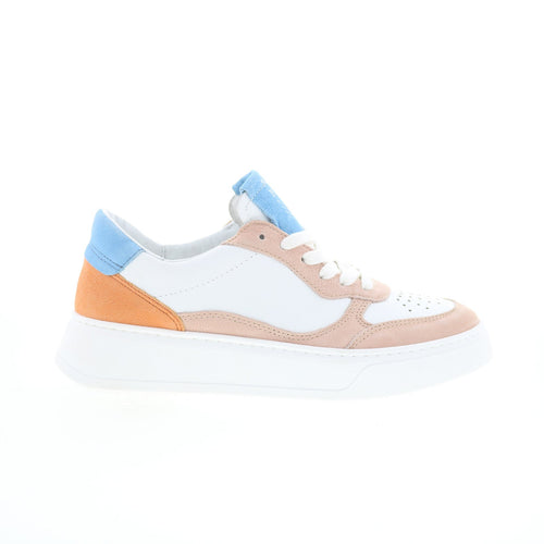 Miz Mooz Torie Womens White Leather Lace Up Lifestyle Sneakers Shoes