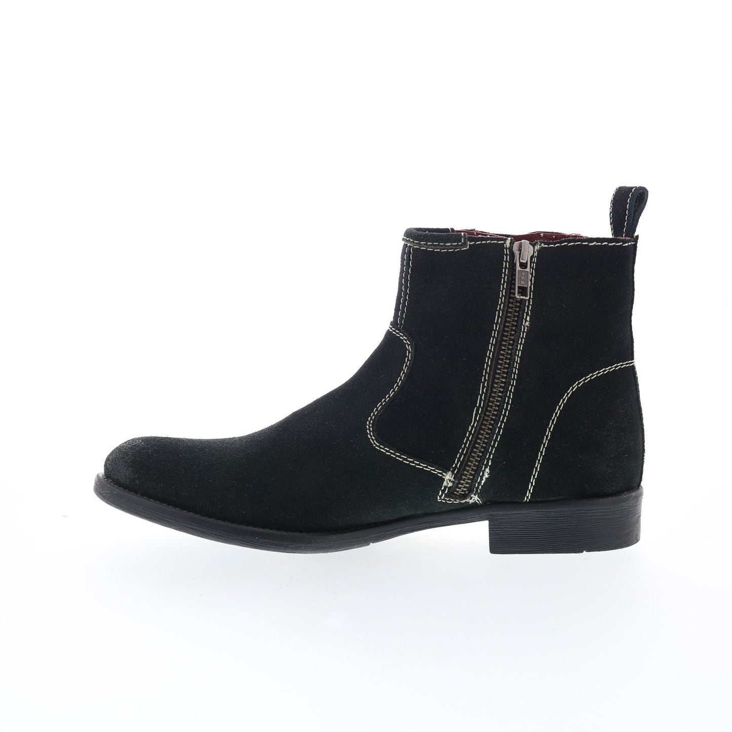 Testosterone Now Daze T93101 Mens Black Suede Slip On Casual Dress Boots
