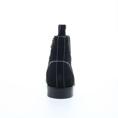 Testosterone Now Daze T93101 Mens Black Suede Slip On Casual Dress Boots