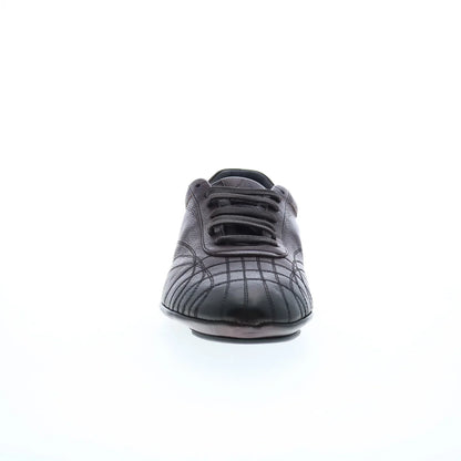 Di Bianco Olimpico Calfskin Mens Burgundy Leather Lifestyle Sneakers Shoes