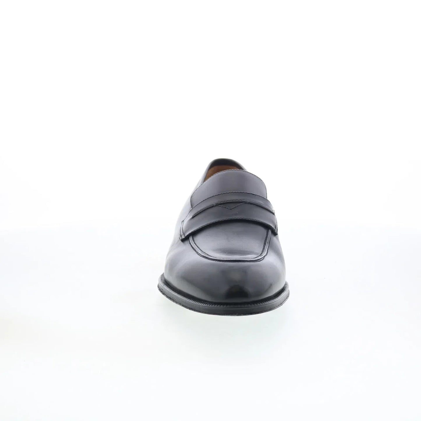 Pastori by Di Bianco Titus Mens Gray Leather Loafers & Slip Ons Penny Shoes