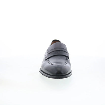 Pastori by Di Bianco Titus Mens Gray Leather Loafers & Slip Ons Penny Shoes