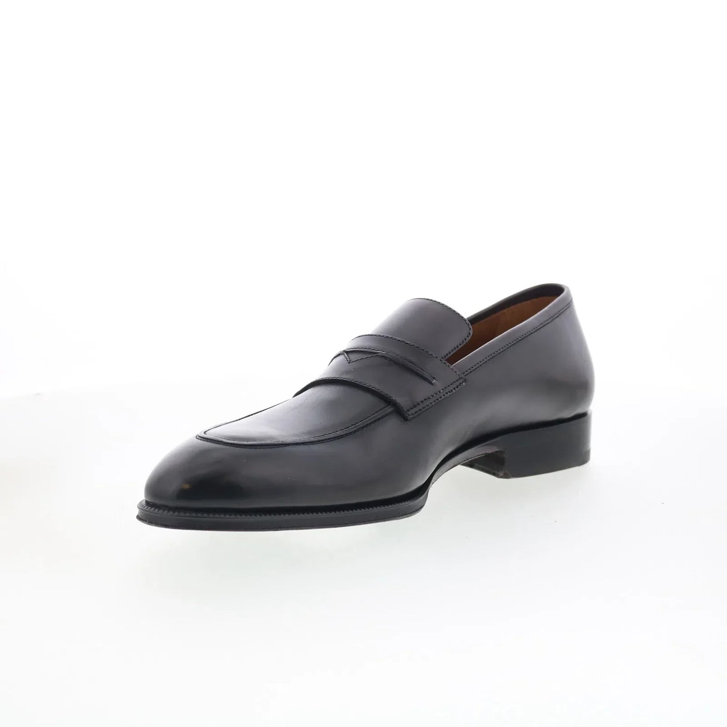 Pastori by Di Bianco Titus Mens Gray Leather Loafers & Slip Ons Penny Shoes