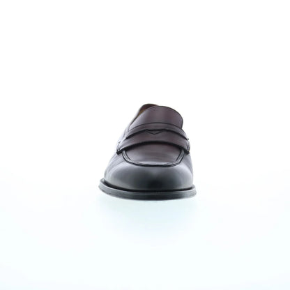 Pastori by Di Bianco Titus Mens Brown Leather Loafers & Slip Ons Penny Shoes