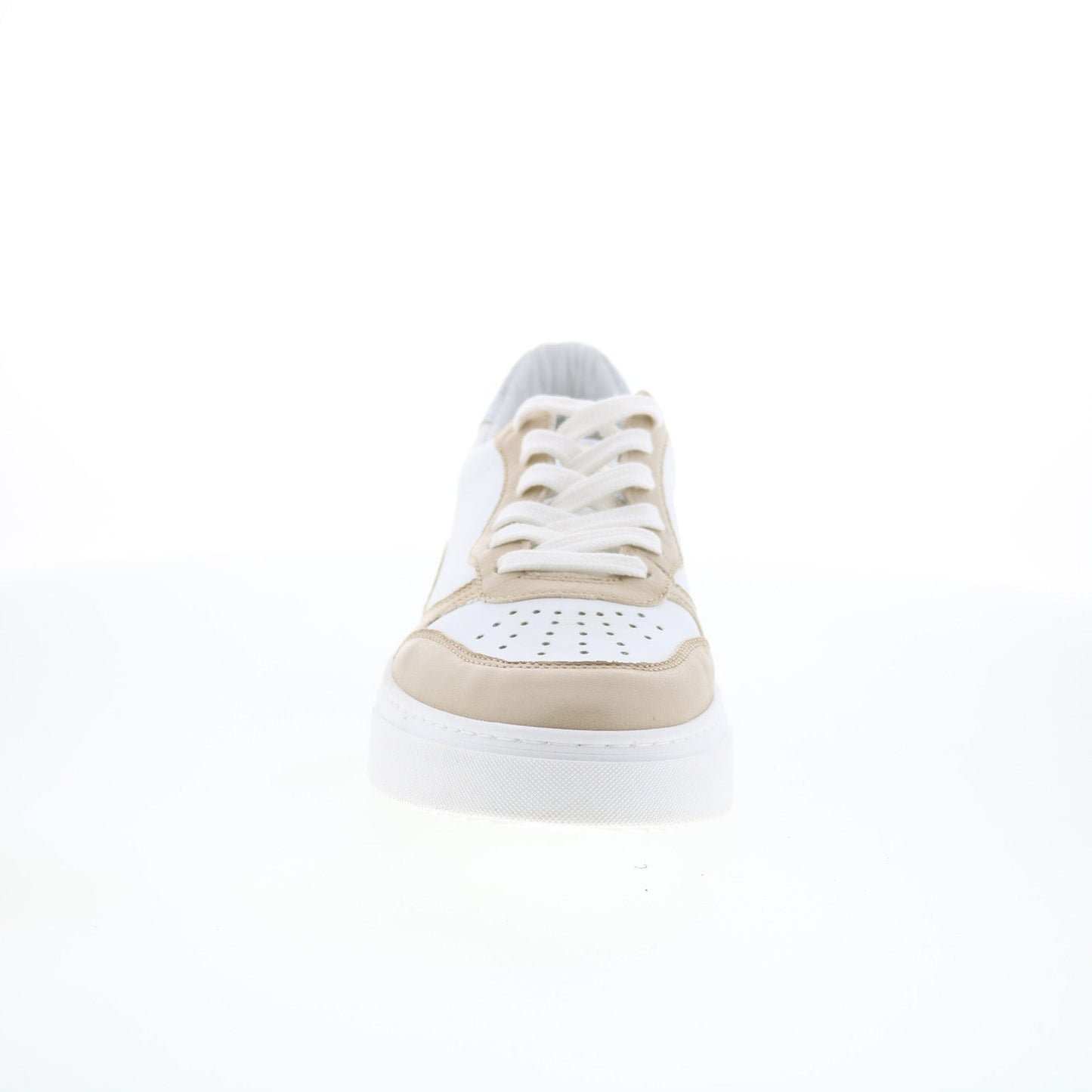 Miz Mooz Torie Womens White Leather Lace Up Lifestyle Sneakers Shoes