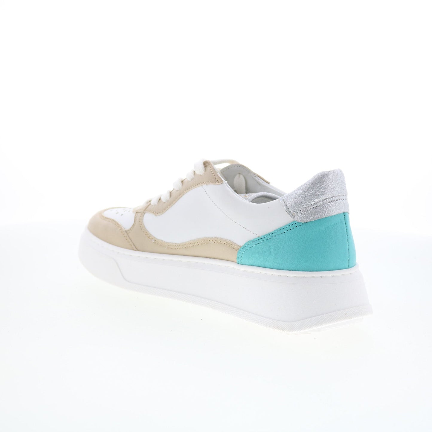 Miz Mooz Torie Womens White Leather Lace Up Lifestyle Sneakers Shoes