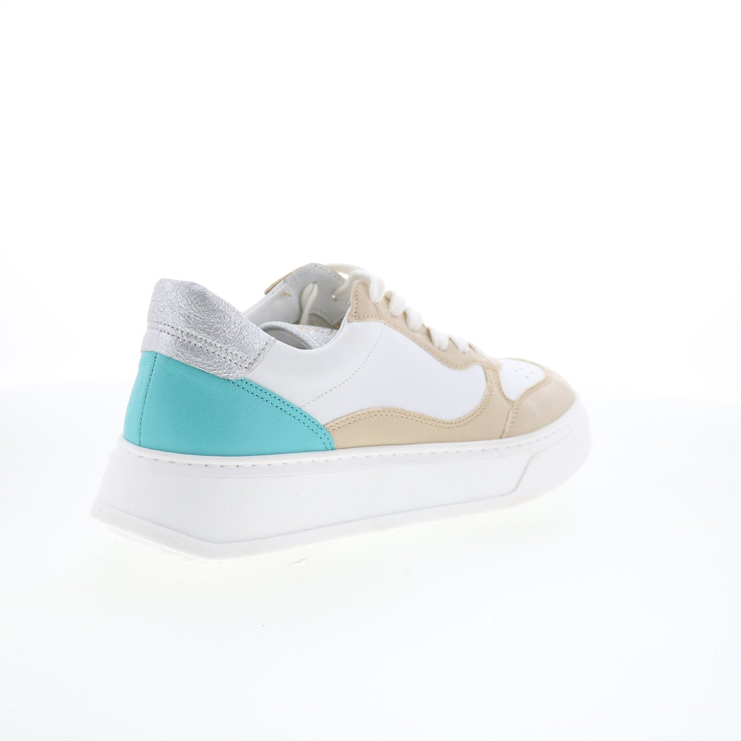 Miz Mooz Torie Womens White Leather Lace Up Lifestyle Sneakers Shoes