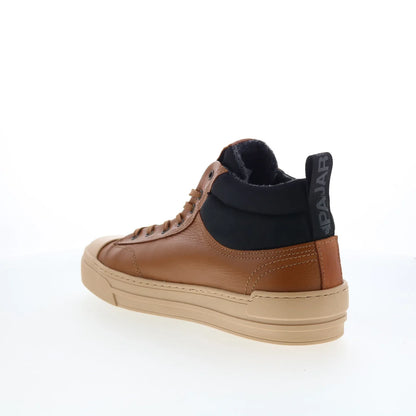 Pajar Tray PDPAB00601.01 Mens Brown Leather Lace Up Lifestyle Sneakers Shoes