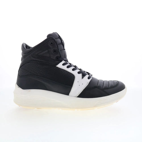 Pajar Tribeca 47088 Mens Black Leather Lace Up Lifestyle Sneakers Shoes