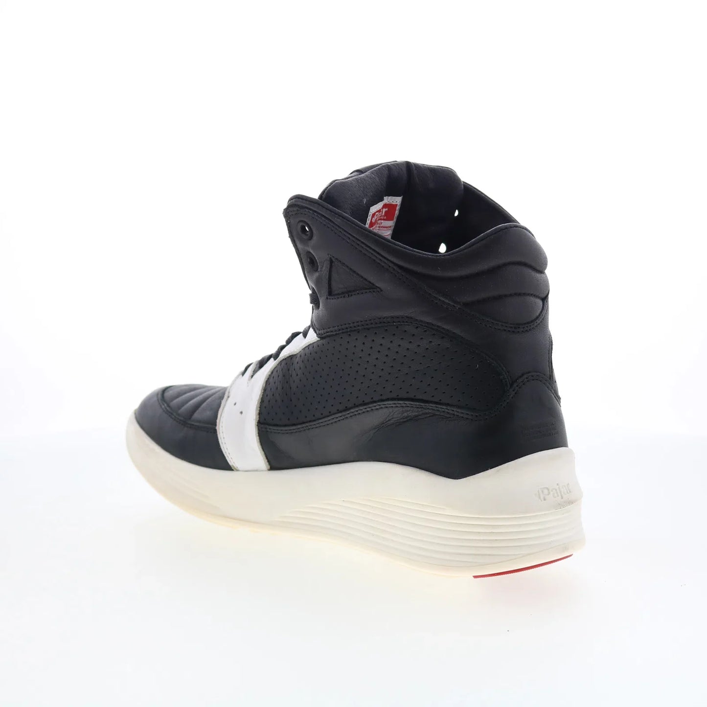 Pajar Tribeca 47088 Mens Black Leather Lace Up Lifestyle Sneakers Shoes