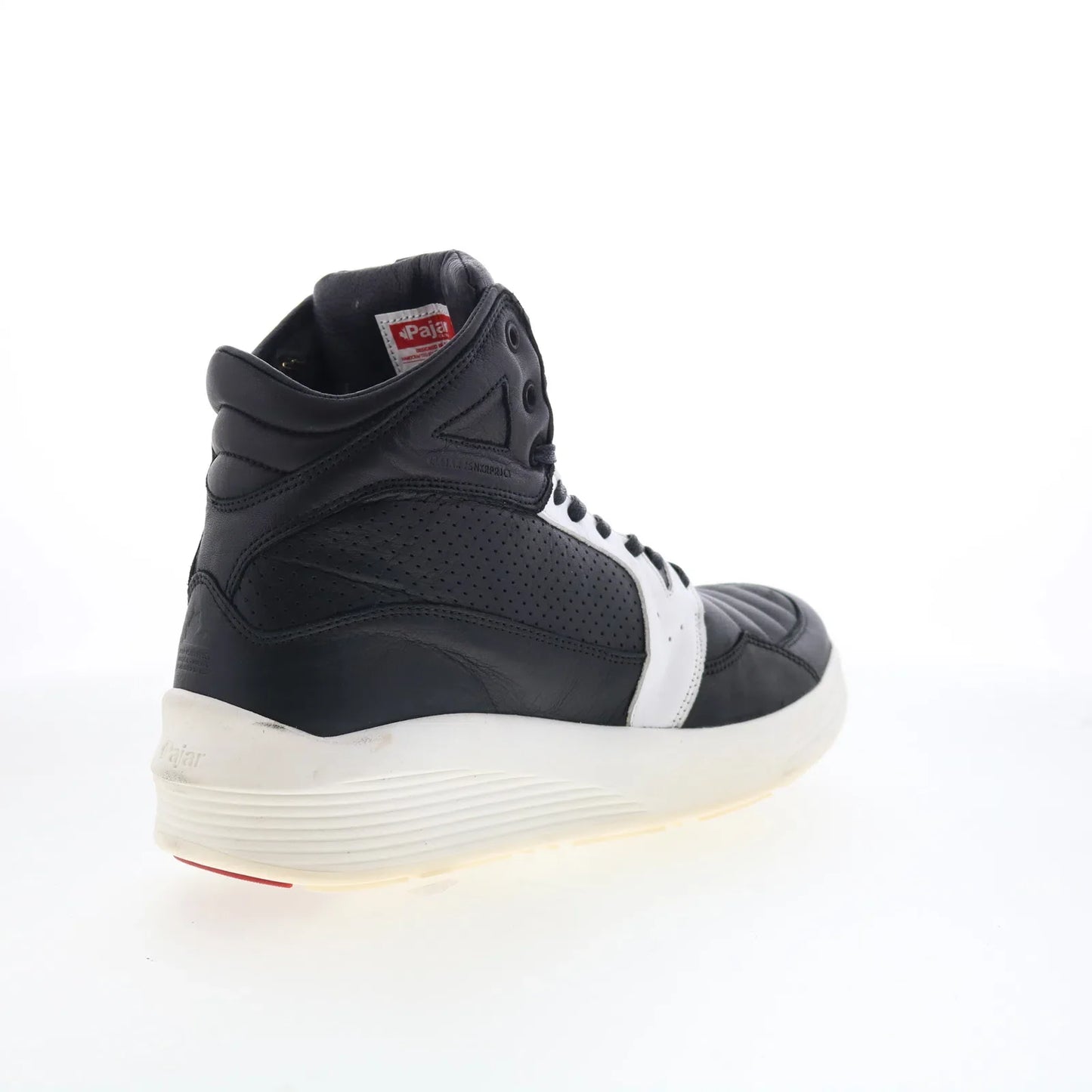 Pajar Tribeca 47088 Mens Black Leather Lace Up Lifestyle Sneakers Shoes