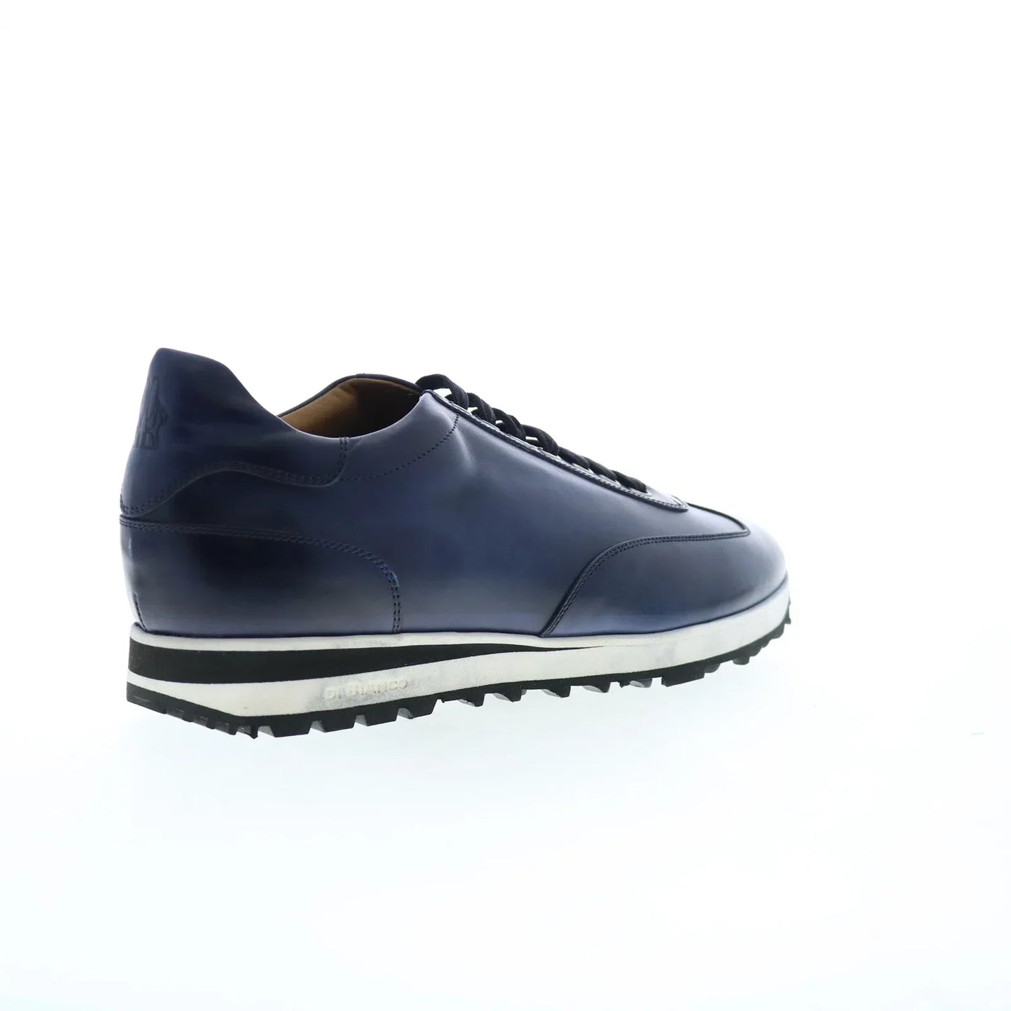 Di Bianco SB307 Mens Blue Leather Lace Up Lifestyle Sneakers Shoes
