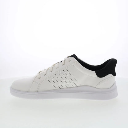 Rockport Tristen Lace Up Mens White Wide Leather Lifestyle Sneakers Shoes