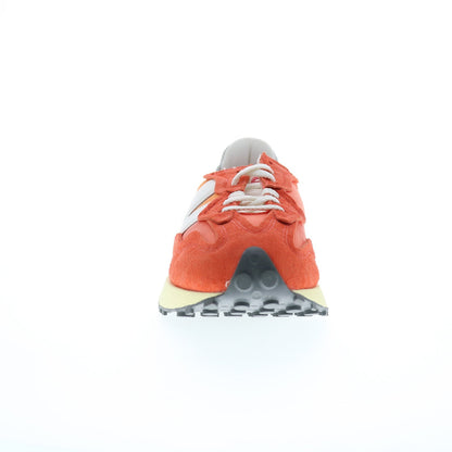 New Balance 327 U327WRC Mens Orange Suede Lace Up Lifestyle Sneakers Shoes