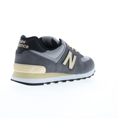New Balance 574 U574LGG Mens Gray Suede Lace Up Lifestyle Sneakers Shoes